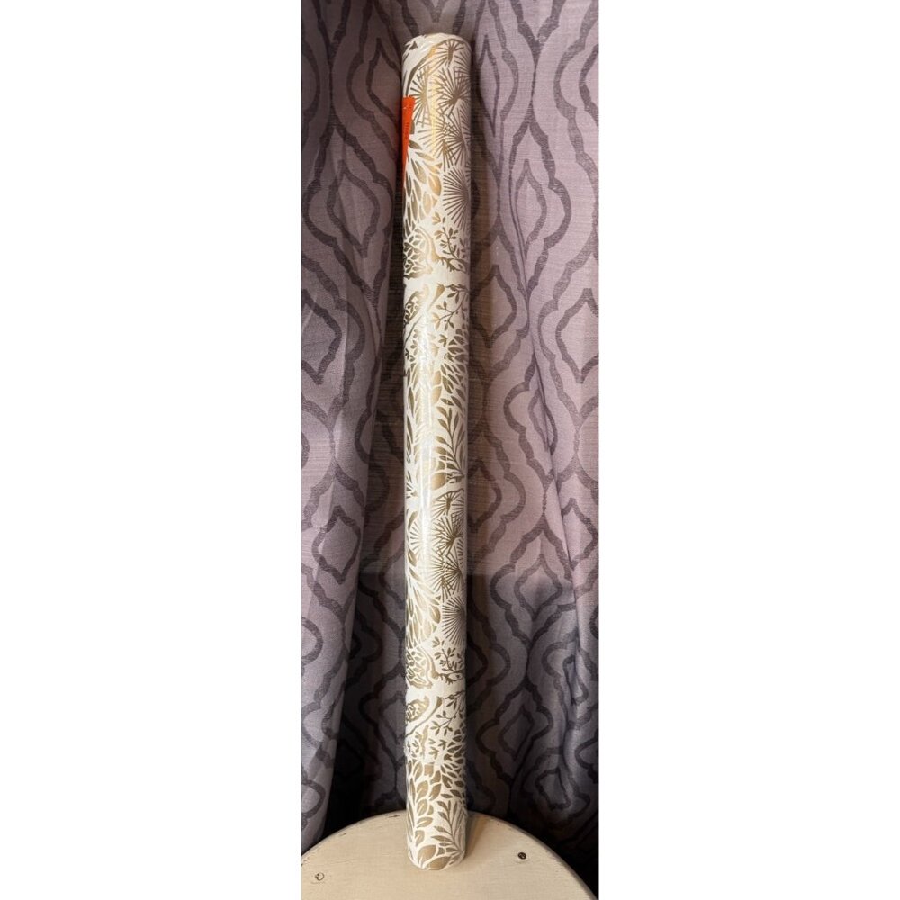 York Wallcoverings Wallpaper Gold Botanical Palm Leaf Floral New 27X27 60 Sq Ft